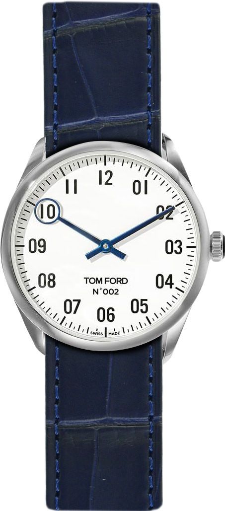 Tom Ford 002  White Dial 38 mm Quartz Watch For Unisex - 1