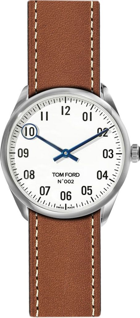 Tom Ford 002  White Dial 38 mm Quartz Watch For Unisex - 1