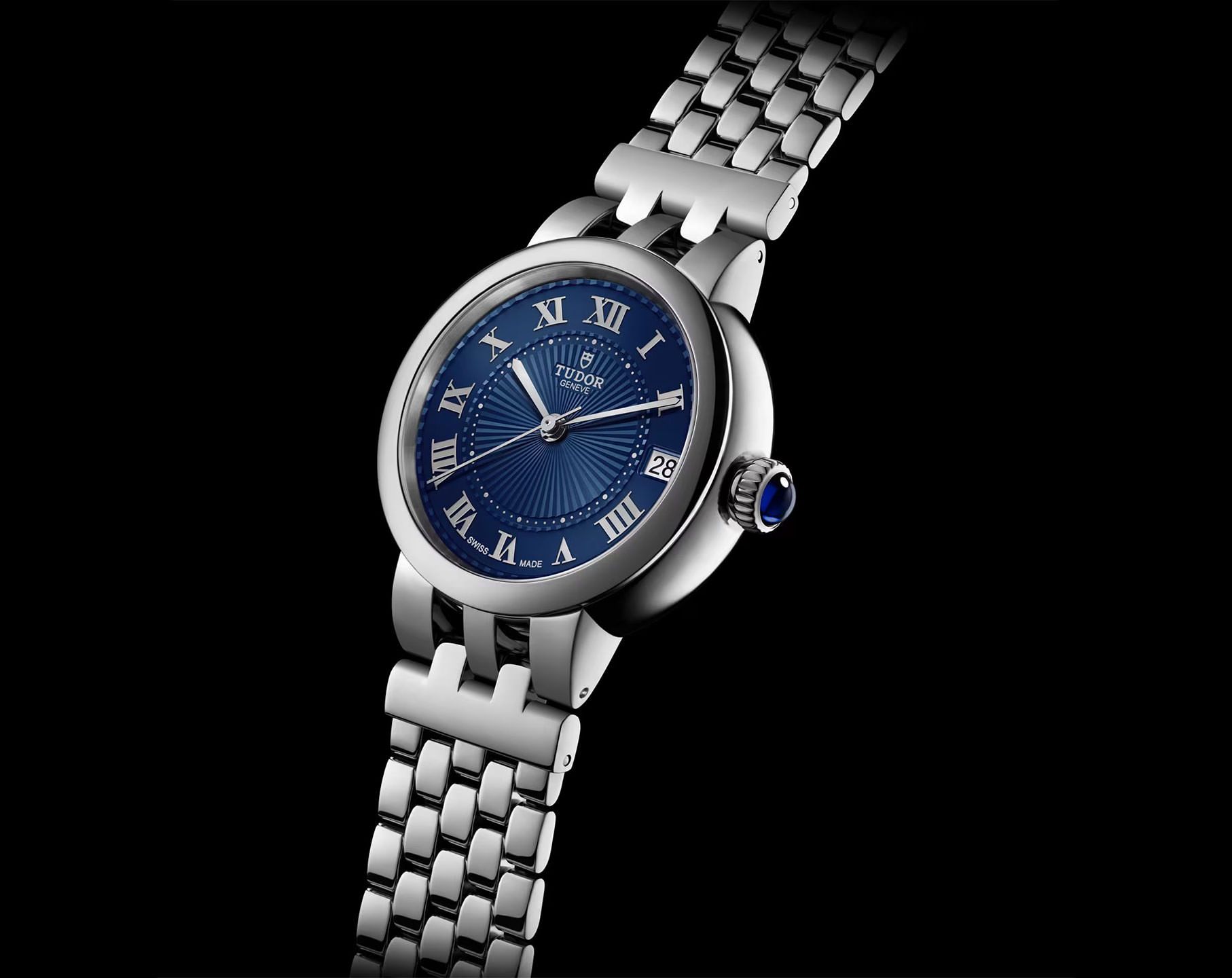 Tudor Clair de Rose  Blue Dial 26 mm Automatic Watch For Women - 6