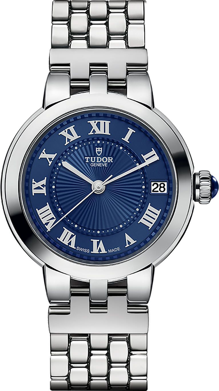 Tudor Clair de Rose  Blue Dial 34 mm Automatic Watch For Women - 1