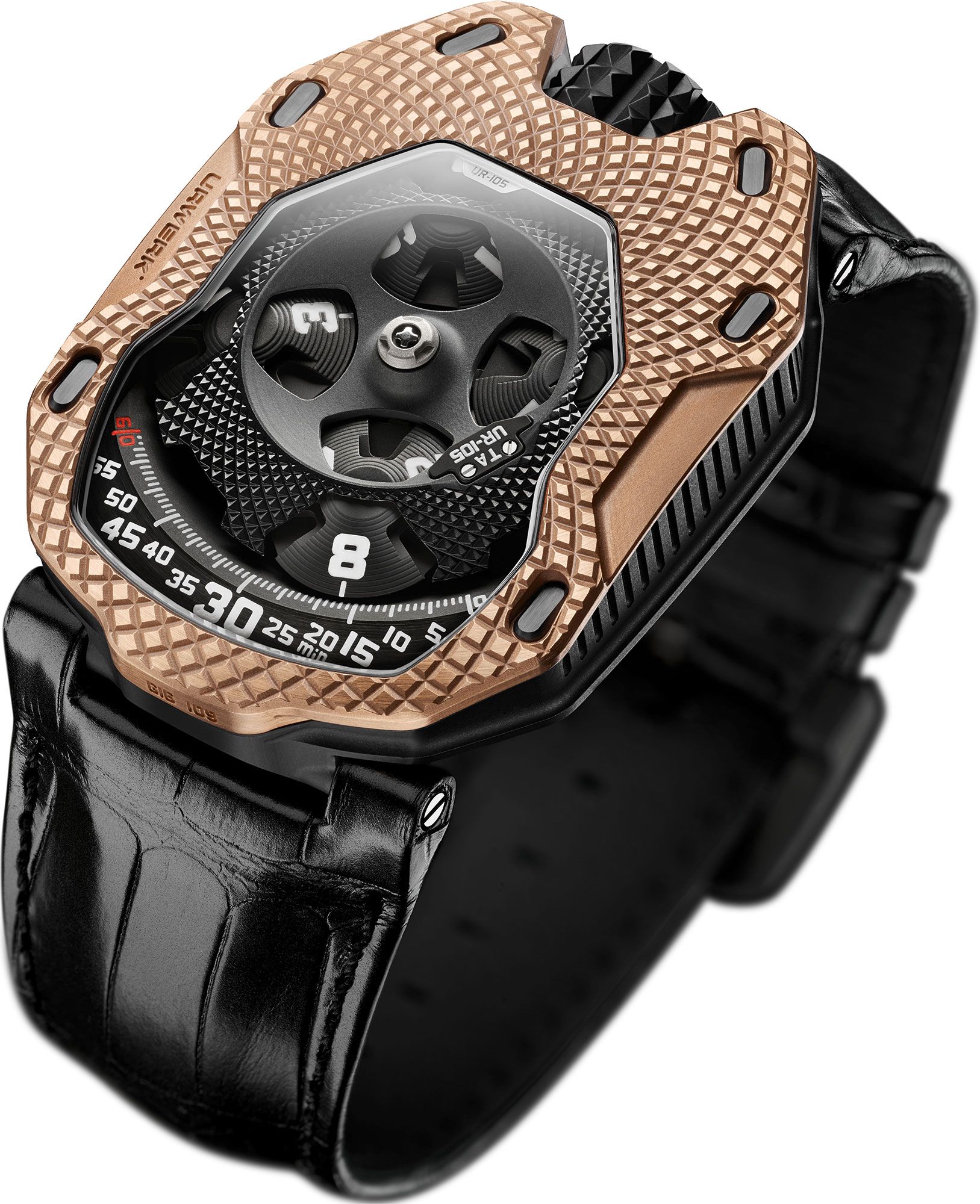 Urwerk Ur-Satellite UR-105 Black Dial 40 mm Automatic Watch For Men - 1