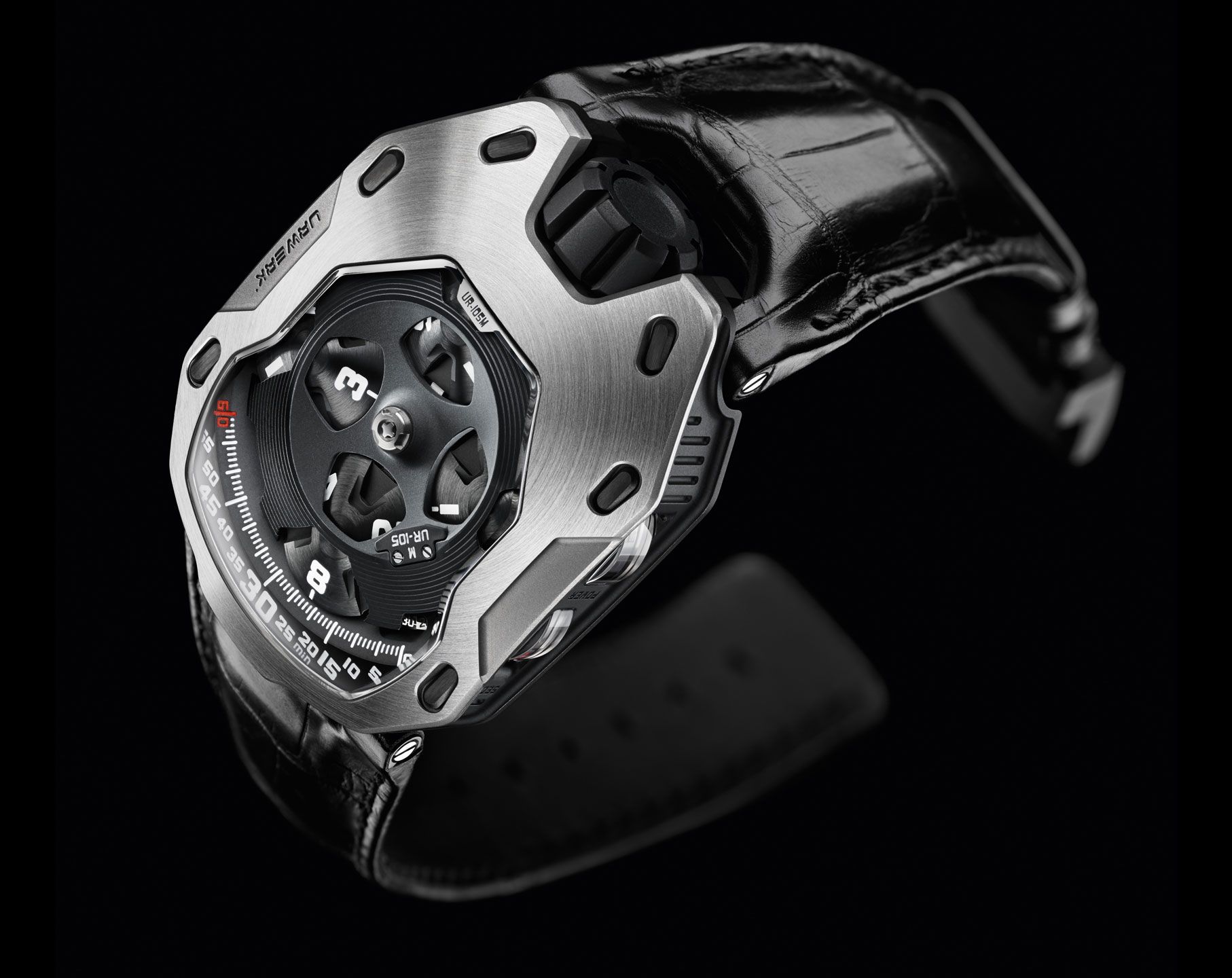 Urwerk Ur-Satellite UR-105 Skeleton Dial 39.5 mm Manual Winding Watch For Men - 5