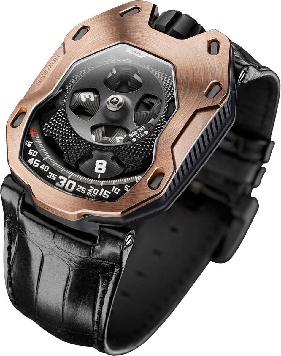 Urwerk Ur-Satellite UR-105 Black Dial 39.5 mm Automatic Watch For Men - 1