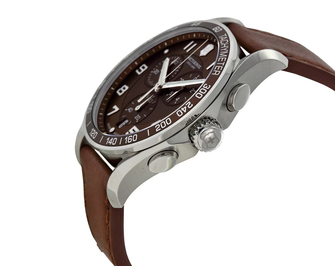 Victorinox Chrono Classic  Brown Dial 45 mm Quartz Watch For Men - 3