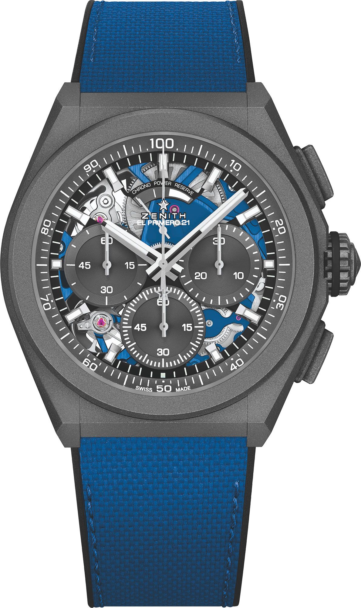 Zenith Defy 21 Blue Dial 44 mm Automatic Watch For Men - 1