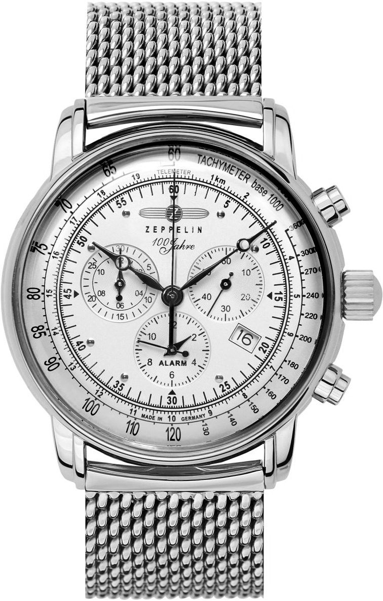 Zeppelin 100 Years Zeppelin Ed.1  White Dial 43 mm Quartz Watch For Men - 1