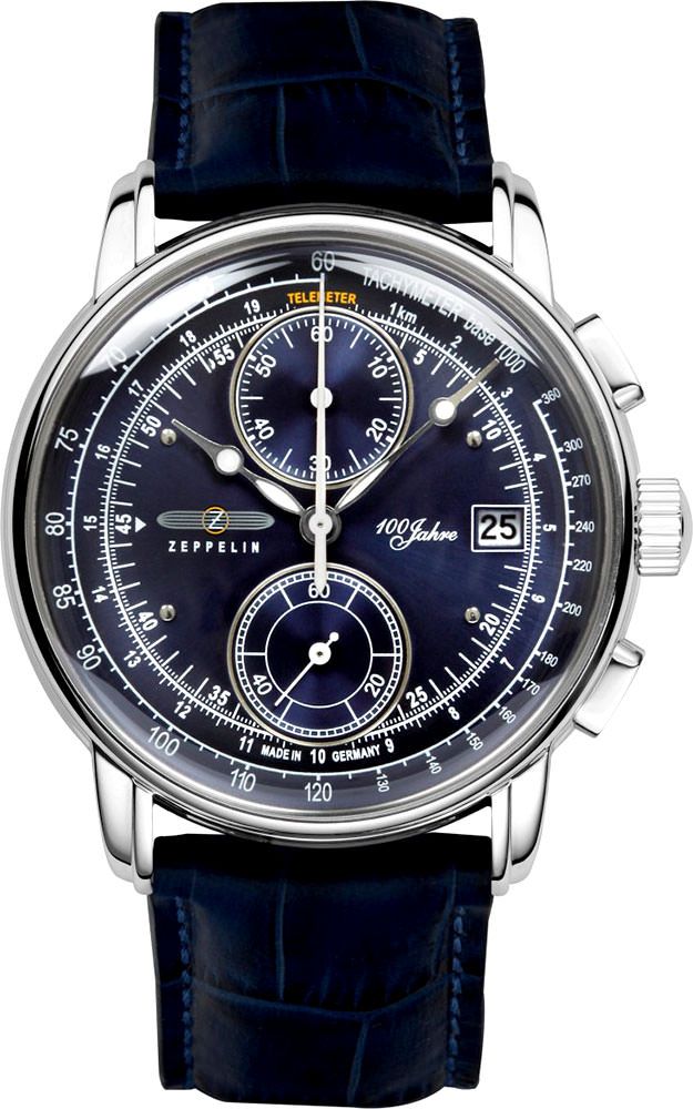 Zeppelin 100 Years Zeppelin ED. 1  Blue Dial 42 mm Quartz Watch For Men - 1