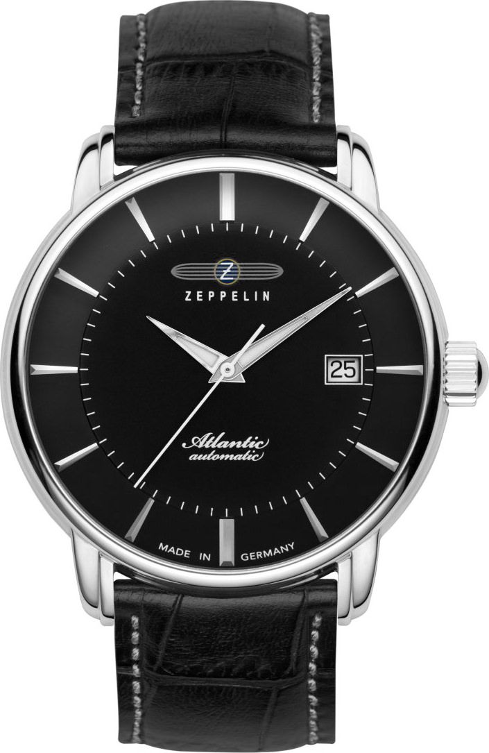 Zeppelin Atlantic  Black Dial 41 mm Automatic Watch For Men - 1