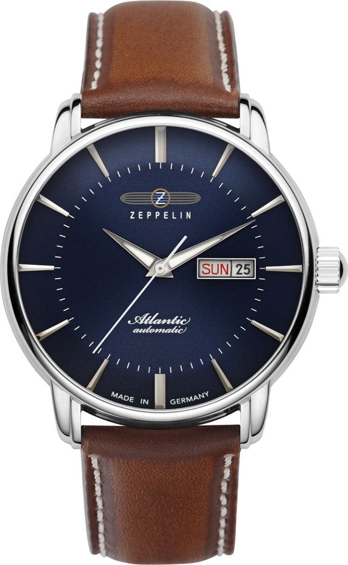 Zeppelin Atlantic  Blue Dial 41 mm Automatic Watch For Men - 1