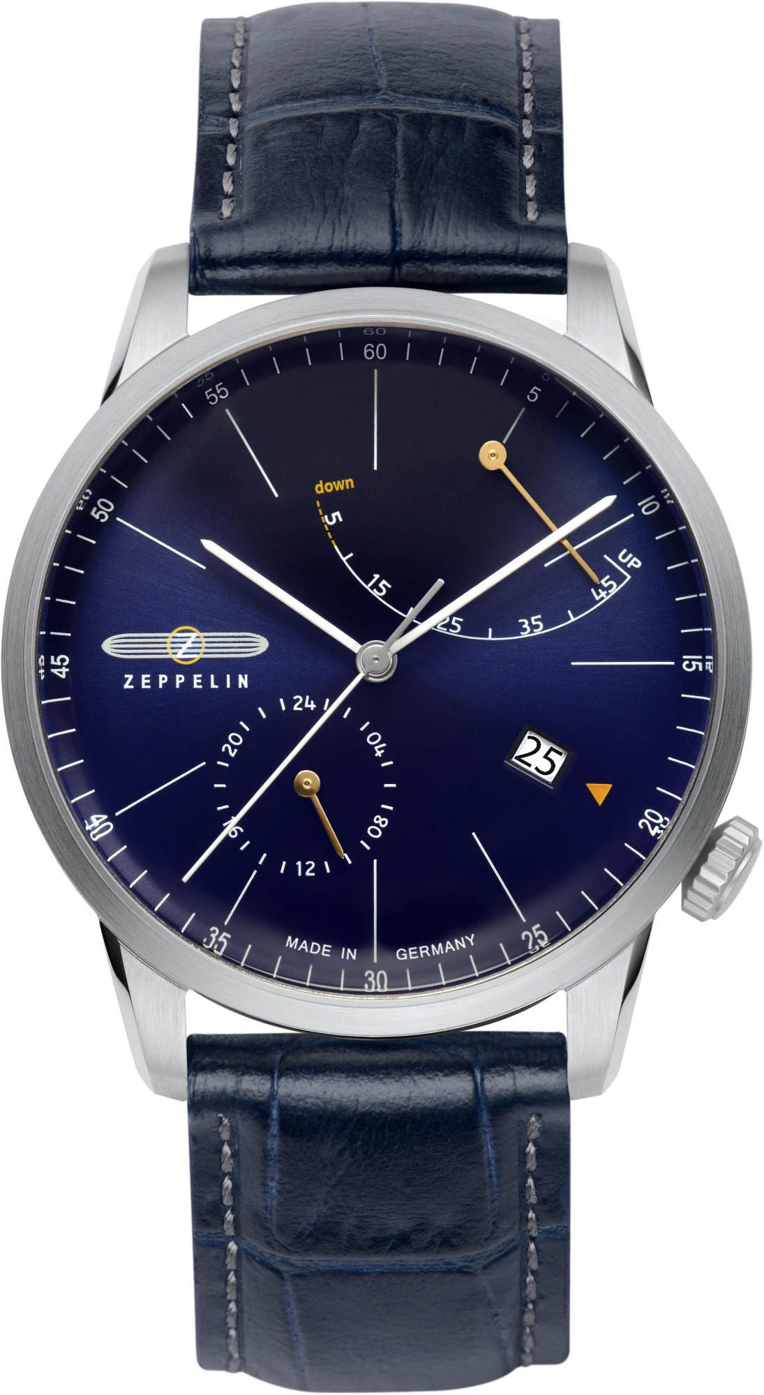 Zeppelin Flatline  Blue Dial 40 mm Quartz Watch For Men - 1