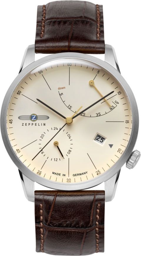 Zeppelin Flatline  Beige Dial 40 mm Automatic Watch For Men - 1