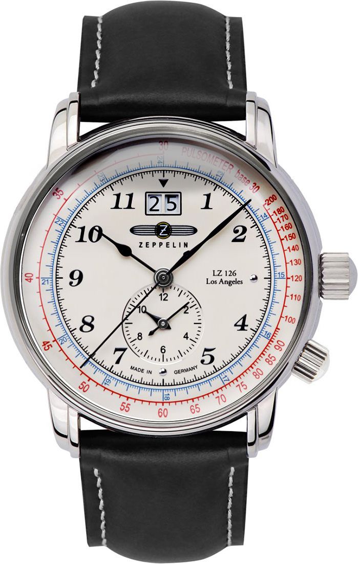 Zeppelin LZ 126 Los Angeles  White Dial 42 mm Quartz Watch For Men - 1