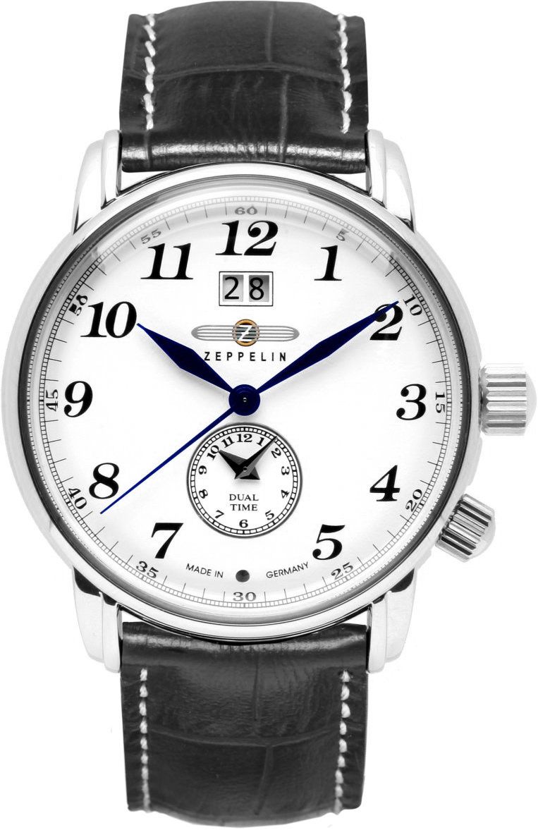 Zeppelin LZ 127 Graf Zeppelin  White Dial 42 mm Quartz Watch For Men - 1