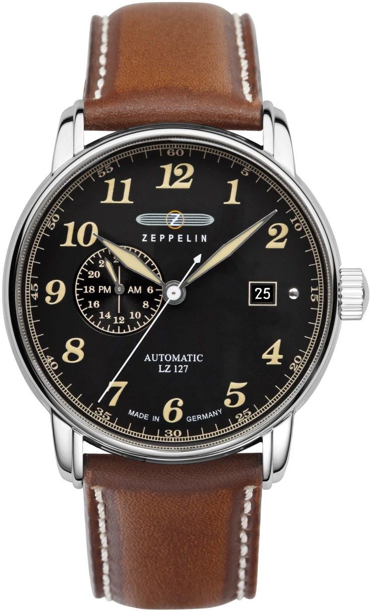 Zeppelin LZ 127 Graf Zeppelin  Black Dial 40 mm Automatic Watch For Men - 1