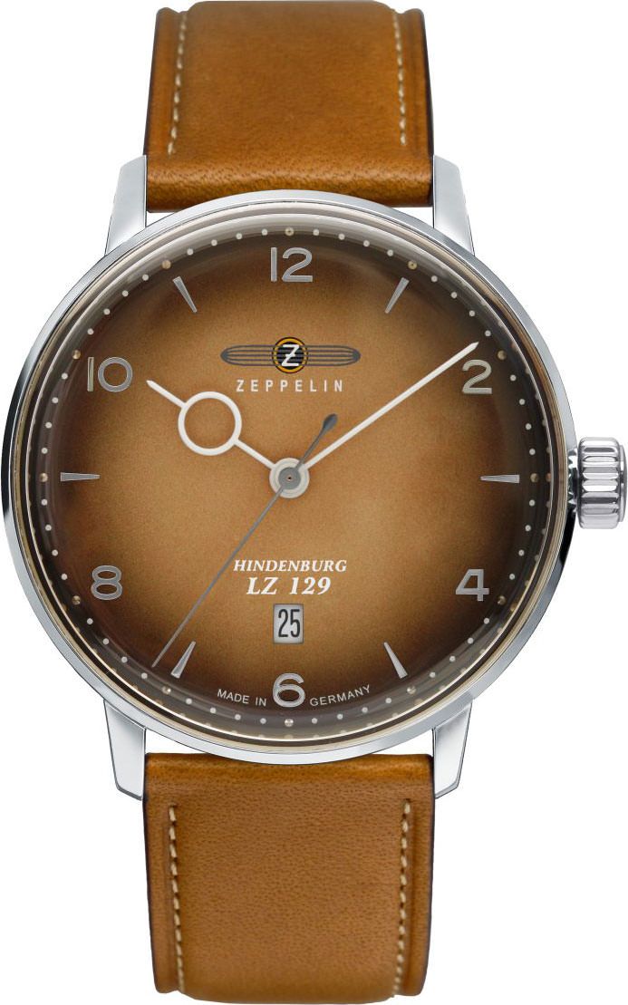 Zeppelin LZ 129 Hindenburg  Brown Dial 40 mm Quartz Watch For Men - 1