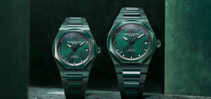 The Green Machine: Presenting The New Girard-Perregaux’s Laureato Green Ceramic Aston Martin Edition