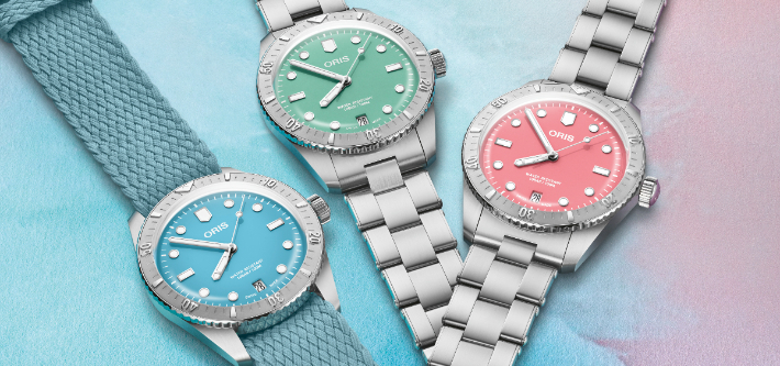 Presenting The New Oris Diver’s Sixty-Five Cotton Candy Edition—Now In Steel