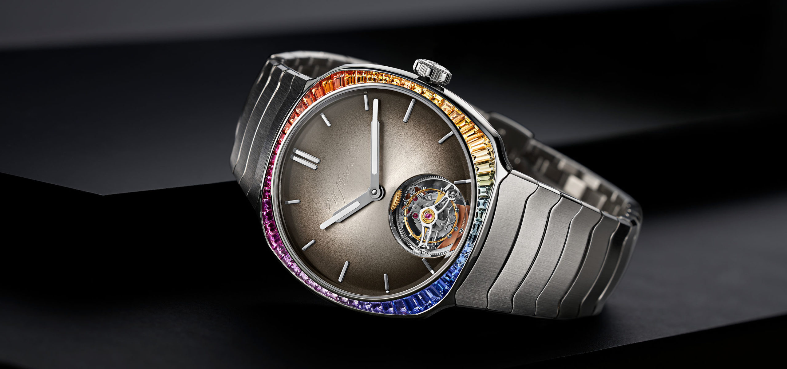 Presenting H. Moser & Cie.’s Dazzling Streamliner Tourbillon Rainbow