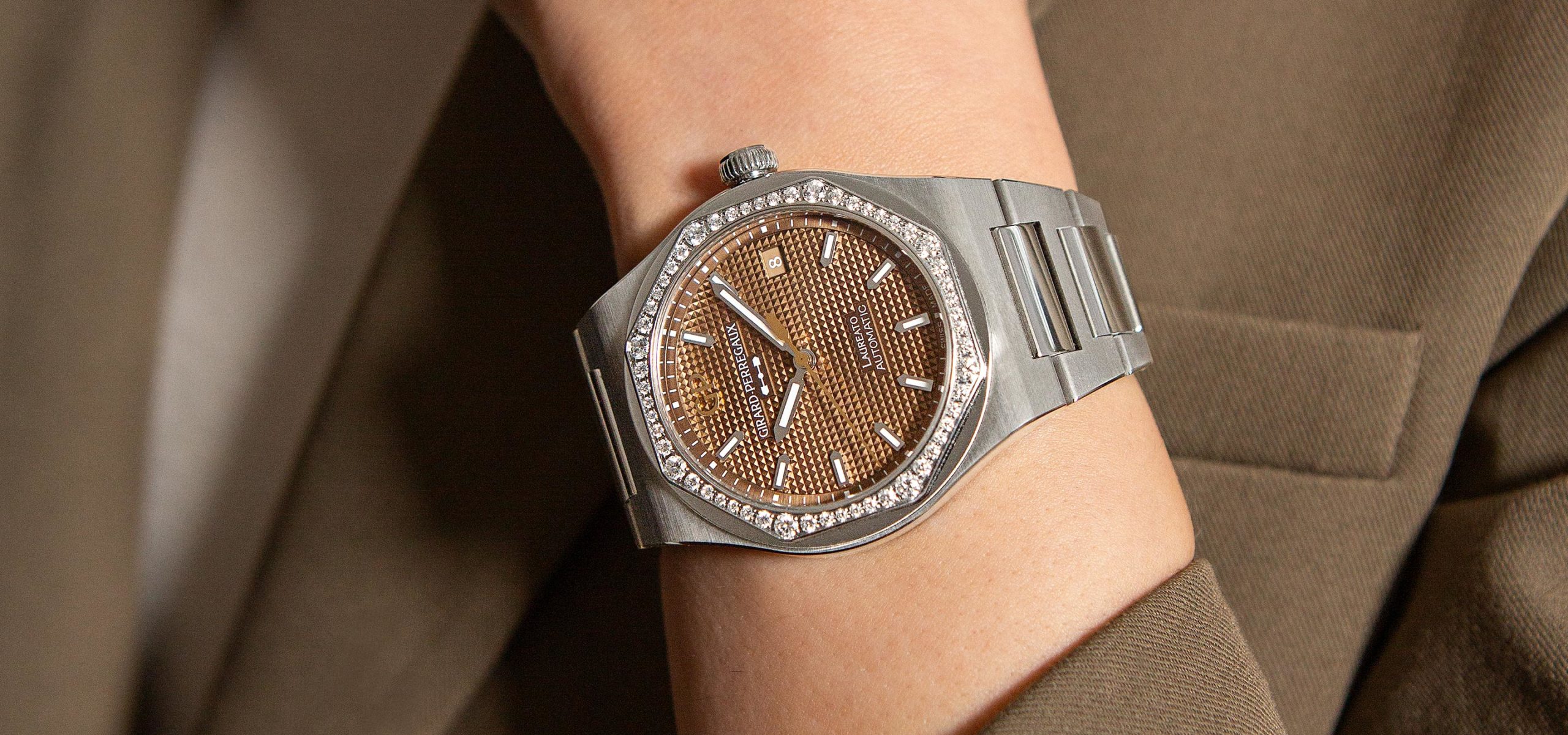 The Legacy Lives On: Presenting The Girard-Perregaux Laureato 38mm Copper Diamond Bezel