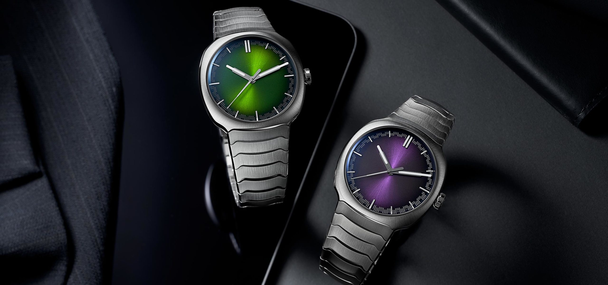 The ‘Green Dragon’ Returns, Brings Along A Purple Friend: Presenting The H. Moser & Cie. Streamliner Centre Seconds Matrix Green And Purple Haze