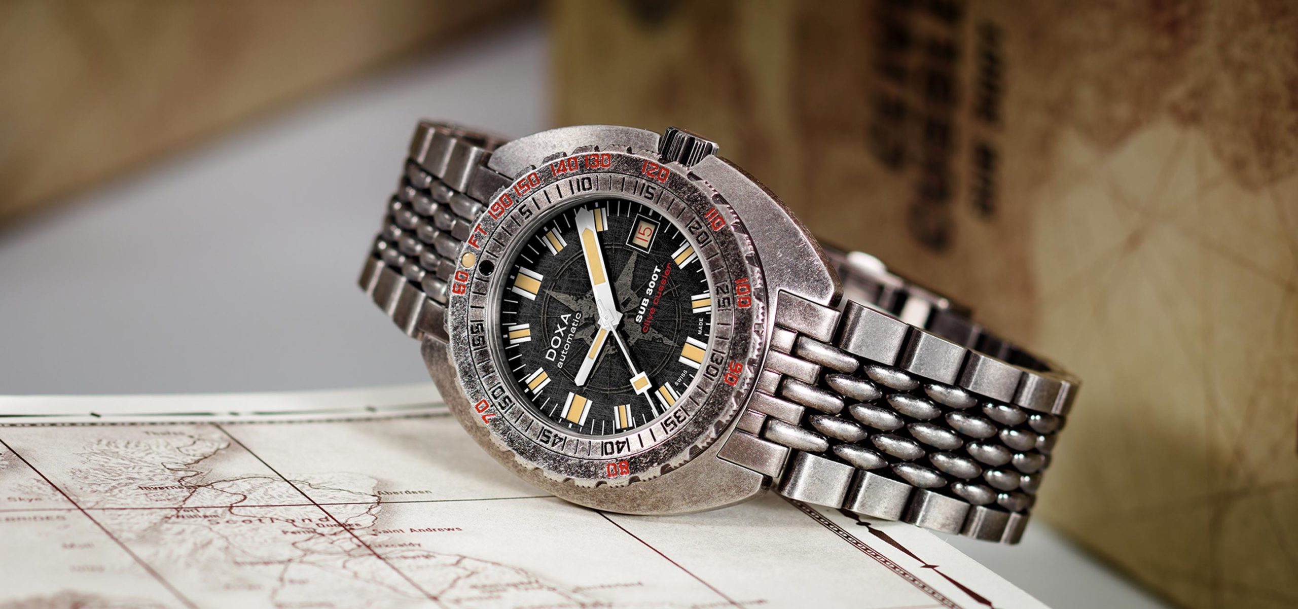 To The Depths Of The Ocean And Beyond: Presenting The Doxa Sub 300T SharkHunter Clive Cussler Edition