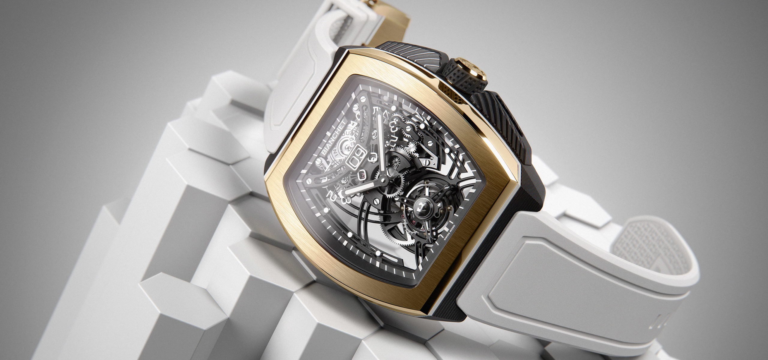 Bianchet Strike Gold: Introducing The Hybrid Gold Flying Tourbillon Grande Date And Sport GMT